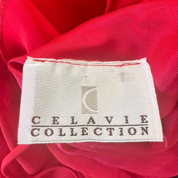 Vintage Celavie Collection Red Gown - Picture 6 of 7